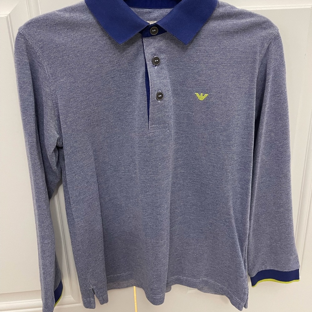 Armani junior boys polo long sleeves